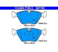 ATE Plaquettes de frein 13.0460-7185.2 pour BMW 3 Coupé, 3 Décapotable, Z4 Coupé