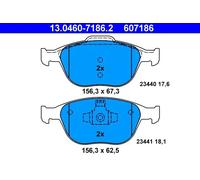ATE Jeu de plaquettes de frein 13.0460-7186.2 – Avant pour Ford Focus I Turnier / Transit Connect