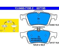 Plaquettes de frein 13.0460-7195.2 ATE pour FORD MAZDA OPEL SAAB VOLVO