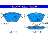 ATE Plaquettes de frein 13.0460-7203.2 pour Mercedes-Benz Classe E / Classe S