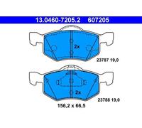 Plaquettes de frein 13.0460-7205.2 ATE pour FORD MAZDA