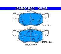 Plaquettes de frein 13.0460-7205.2 ATE pour MAZDA FORD