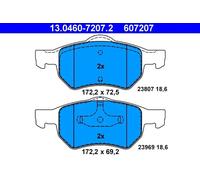 Plaquettes de frein 13.0460-7207.2 ATE pour CHRYSLER VOYAGER / GRAND VOYAGER III