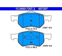 Jeu de plaquettes de frein ATE 13.0460-7207.2, avant