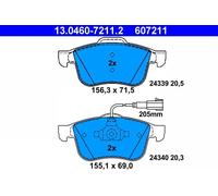 ATE Plaquettes de frein 13.0460-7211.2 – avant – ALFA ROMEO 159 Sportwagon/Brera