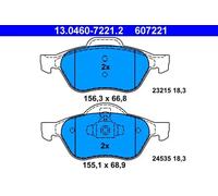 Jeu de plaquettes de frein ATE 13.0460-7221.2, avant