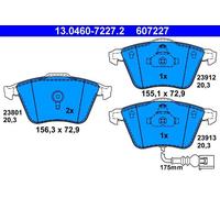 ATE Jeu de plaquettes de frein 13.0460-7227.2 avant