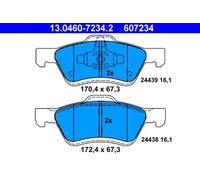 ATE Plaquettes de frein 13.0460-7234.2 pour Ford Mazda