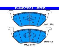 Plaquettes de frein 13.0460-7235.2 ATE pour FORD MAZDA