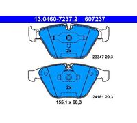 Jeu de plaquettes de frein ATE 13.0460-7237.2, avant
