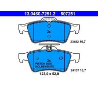 Plaquettes de frein 13.0460-7251.2 ATE pour RENAULT LAGUNA III LAGUNA Coupé