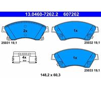 ATE Jeu de plaquettes de frein 13.0460-7262.2 – Avant pour Opel, Chevrolet