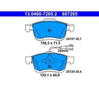 ATE Jeu de plaquettes de frein 13.0460-7265.2 - avant pour Opel Fiat Lancia Chrysler