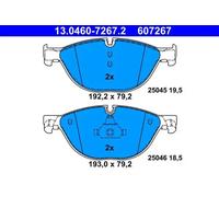 Plaquettes de frein 13.0460-7267.2 ATE pour BMW 6 Décapotable 5 Touring 5 7