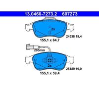 Jeu de plaquettes de frein ATE 13.0460-7273.2, avant