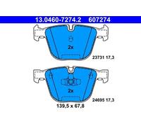 ATE Plaquettes de frein 607274 – Kit frein à disque pour BMW 5 Gran Turismo