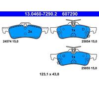 ATE Plaquettes de frein 13.0460-7290.2 arrière pour Honda Civic IX / Civic IX Tourer