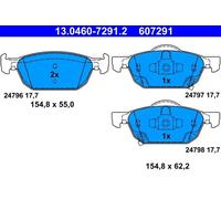 Jeu de plaquettes de frein ATE 13.0460-7291.2, avant