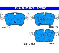 Plaquettes de frein 13.0460-7300.2 ATE pour CITROËN PEUGEOT