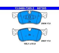 Jeu de plaquettes de frein ATE 13.0460-7305.2, avant