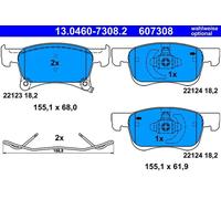 Jeu de plaquettes de frein ATE 13.0460-7308.2, avant