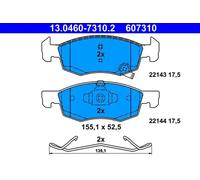 Plaquettes de frein 13.0460-7310.2 ATE pour OPEL CORSA E