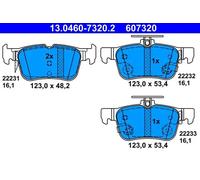 Plaquettes de frein 13.0460-7320.2 ATE pour FORD FORD USA