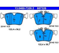 Plaquettes de frein 13.0460-7326.2 ATE pour LAND ROVER VOLVO JAGUAR