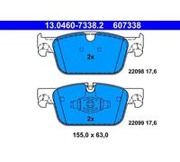 ATE 13.0460-7338.2 Plaquettes de frein