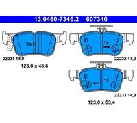 Plaquettes de frein 13.0460-7346.2 ATE pour FORD FORD USA