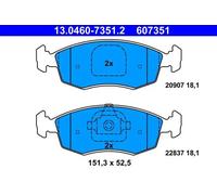 ATE 13.0460-7351.2 Kit de plaquettes de frein, frein à disque pour FIAT