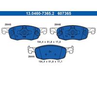 Plaquettes de frein 13.0460-7365.2 ATE pour TOYOTA MAZDA