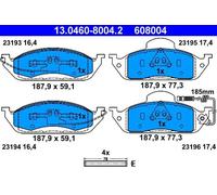 ATE Jeu de plaquettes de frein 13.0460-8004.2 avant