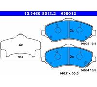 Plaquettes de frein 13.0460-8013.2 ATE pour JEEP CHEROKEE WRANGLER III