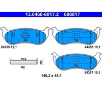 Plaquettes de frein 13.0460-8017.2 ATE pour JEEP CHEROKEE