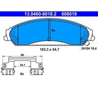 Plaquettes de frein 13.0460-8018.2 ATE pour LANCIA CHRYSLER