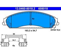 ATE 13.0460-8018.2 Plaquettes de frein