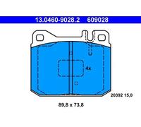 Plaquettes de frein 13.0460-9028.2 ATE pour MERCEDES-BENZ /8 123 A trois volumes