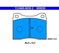 ATE Kit de plaquettes de frein 13.0460-9030.2 – frein à disque pour BMW