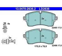 ATE Plaquettes de frein 13.0470-2636.2 pour Land Rover Discovery Sport L550 / Jaguar