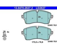 ATE 13.0470-2637.2 Plaquettes de frein