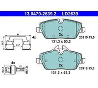 Kit de plaquettes de frein, frein à disque ATE 13.0470-2639.2