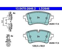 Plaquettes de frein 13.0470-2646.2 ATE pour AUDI A4 B9 A4 Allroad B9 A4 B9 Avant