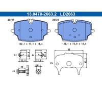 Plaquettes de frein 13.0470-2663.2 ATE pour BMW MINI