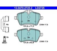 Plaquettes de frein 13.0470-2725.2 ATE pour MINI MINI Décapotable MINI Coupé