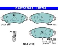 Plaquettes de frein 13.0470-2764.2 ATE pour VW SEAT
