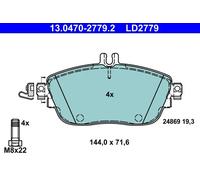 Plaquettes de frein 13.0470-2779.2 ATE pour MERCEDES-BENZ INFINITI