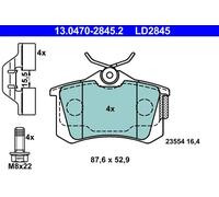Plaquettes de frein 13.0470-2845.2 ATE pour RENAULT MEGANE II Break WIND