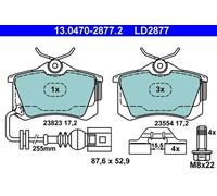 4 Plaquettes De Frein Ate 13-0470-2877-2-02