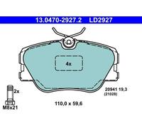 Plaquettes de frein 13.0470-2927.2 ATE pour MERCEDES-BENZ 190 CLASSE E 124 Coupé